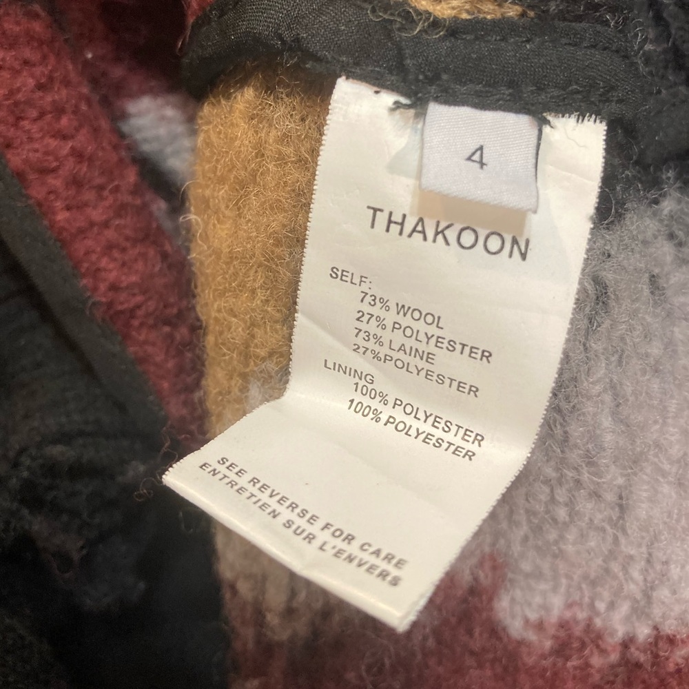 Thakoon Addition Wool Patchwork Abstract Jacket - image 5